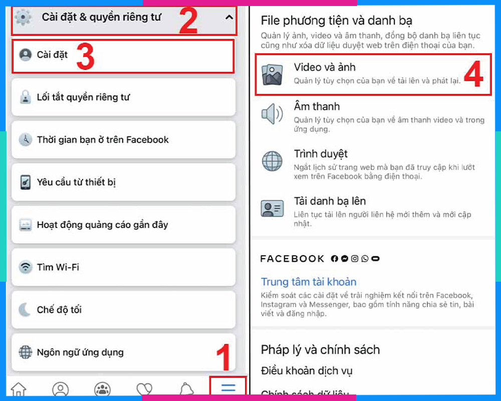 Cách đăng ảnh lên Facebook iPhone iPad B1